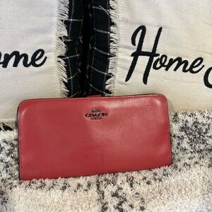 All leather Coach wallet